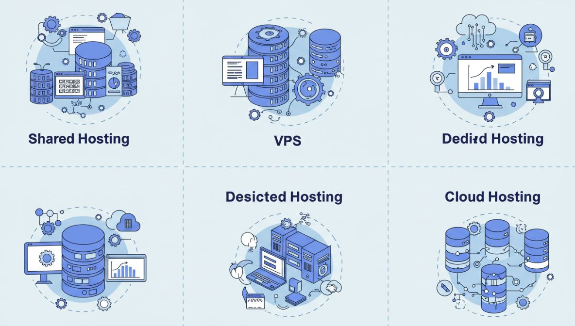Read more about the article Tipos de Hosting: Diferencias y Usos de Hosting Compartido, VPS, Dedicado, en la Nube, etc.