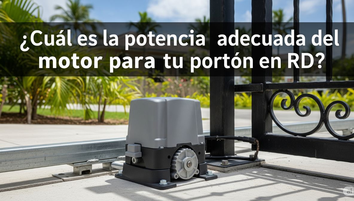 Read more about the article ¿Cuál es la potencia adecuada del motor para tu portón en RD?